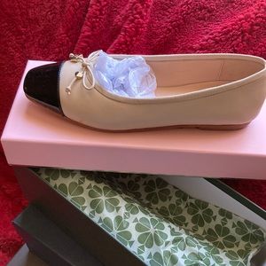 kate spade Women's Pavlova Flats Black Bare Leather. Excellent condition. 6.5 B